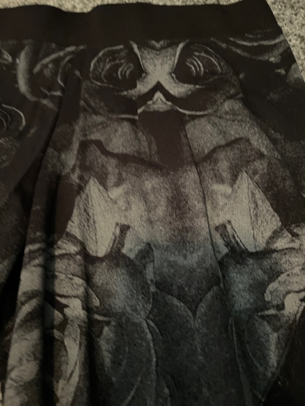Harley-Davidson Black & Gray Floral-Print Jeggings - Picture 3 of 5